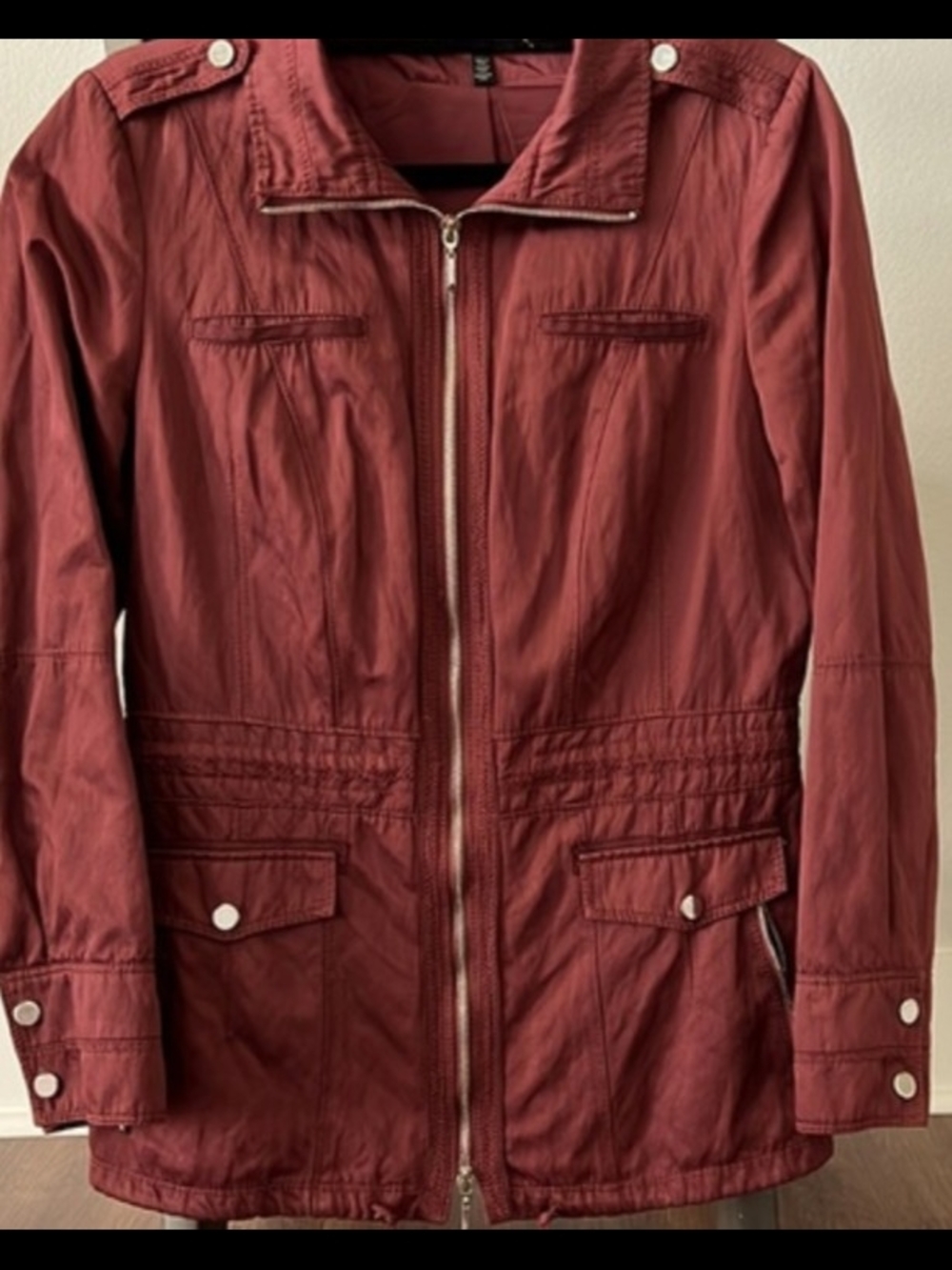 Whbm Women’s Burgundy Utility Jacket